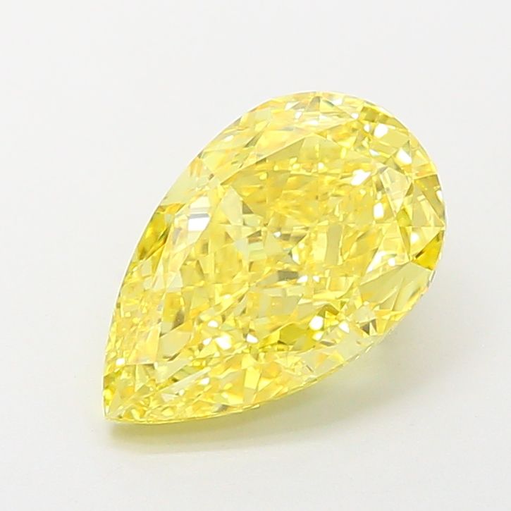 5.07 Carat Pear Cut Fancy Yellow