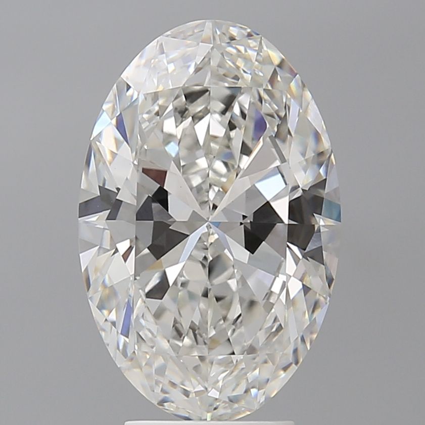 4.58 Carat F-VVS2 Oval Lab Diamond