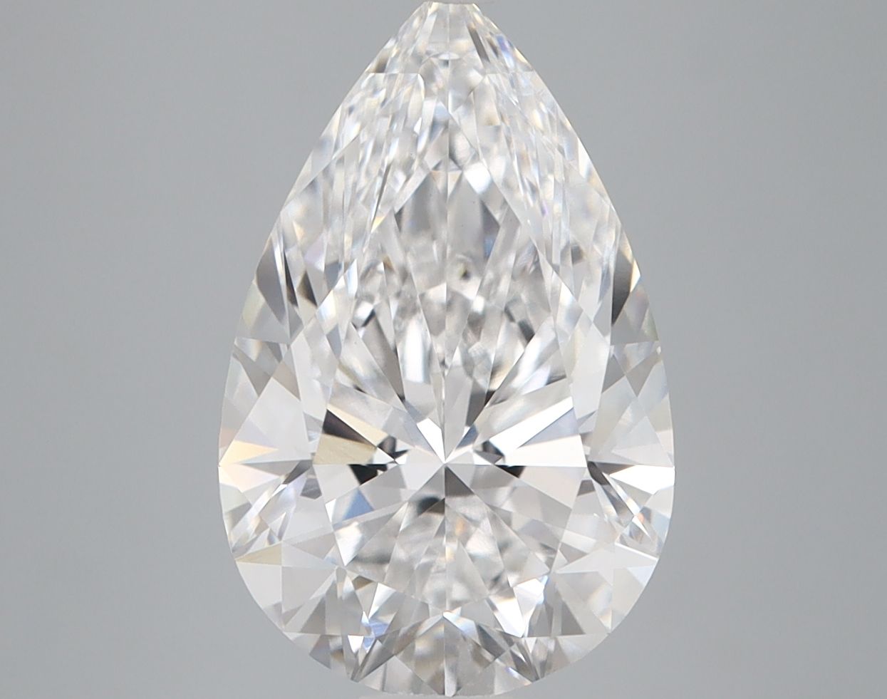 4.07 Carat D-VVS2 Pear Lab Diamond
