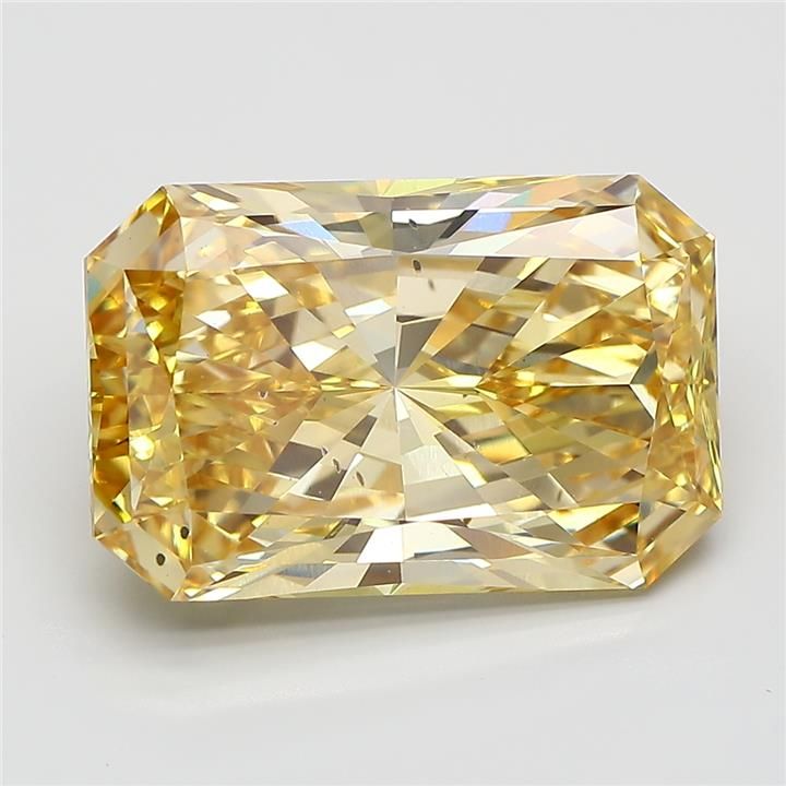7.51 Carat Radiant Cut Fancy Yellow