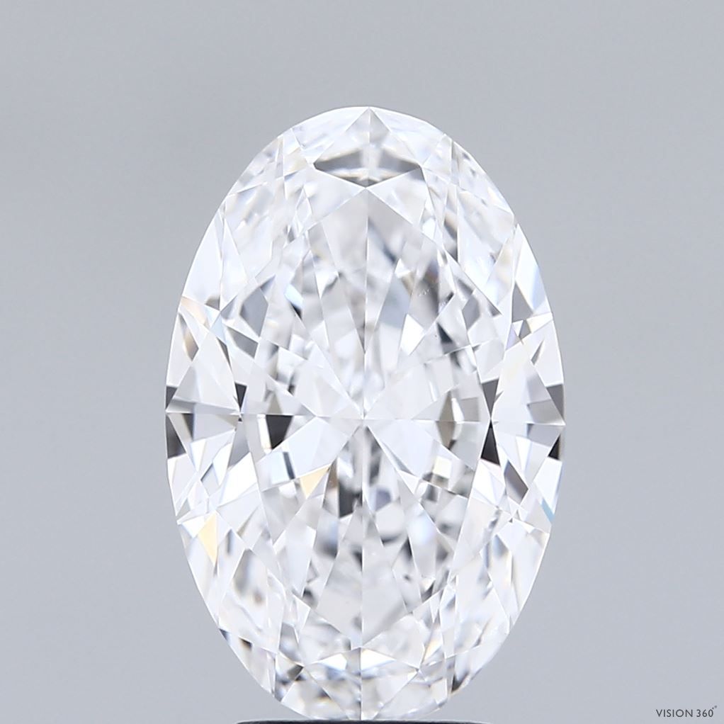 3.56 Carat D-VVS2 Oval Lab Diamond