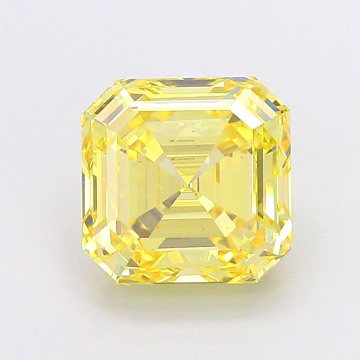 5.01 Carat Asscher Cut Fancy Yellow
