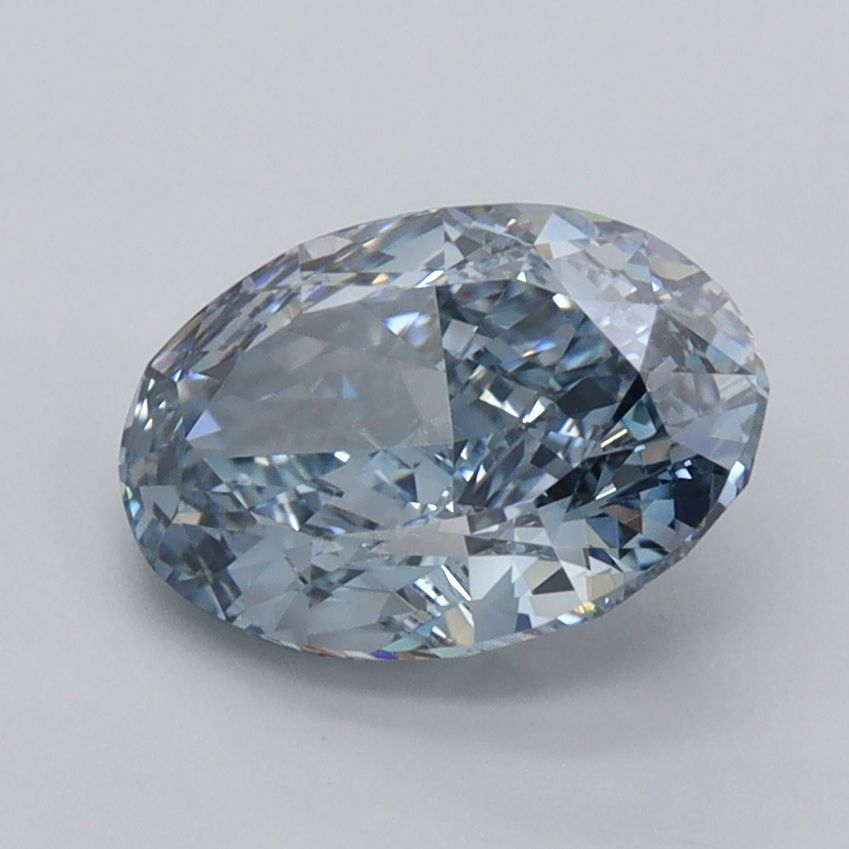 2.02 Carat Oval Cut Fancy Blue