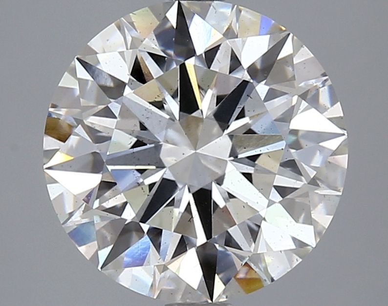4.04 Carat F-SI1 Round Lab Diamond