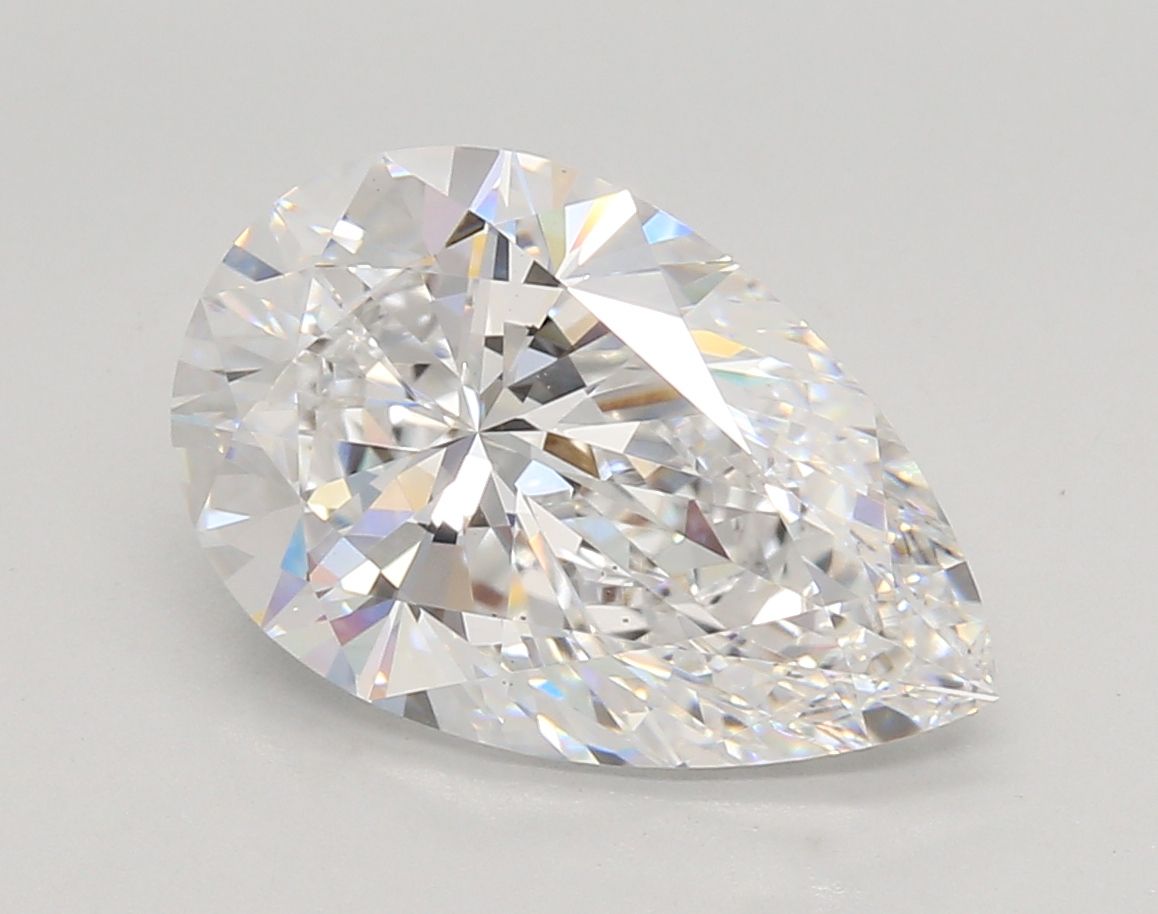 4.07 Carat D-VS1 Pear Lab Diamond
