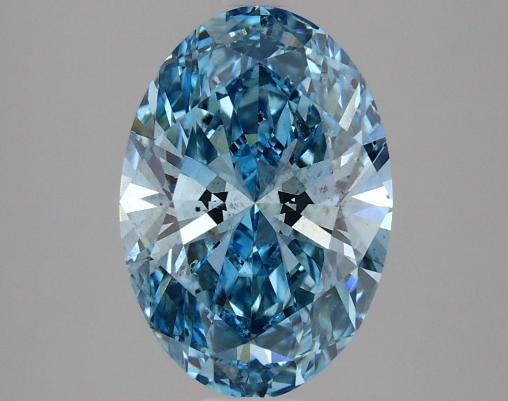 3.13 Carat Oval Cut Fancy Blue