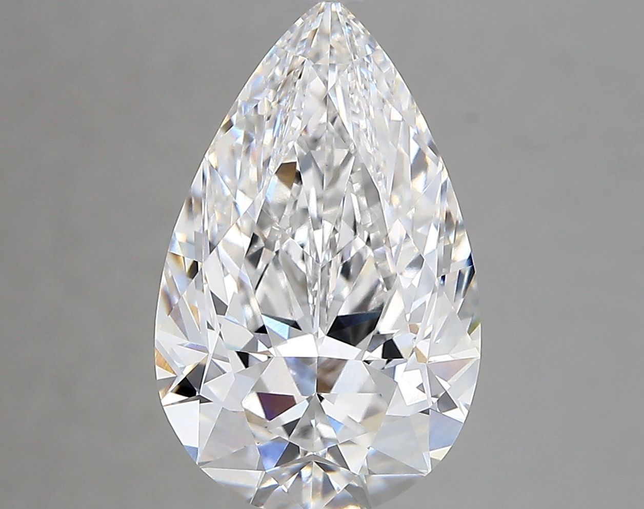 4.33 Carat D-VVS2 Pear Lab Diamond