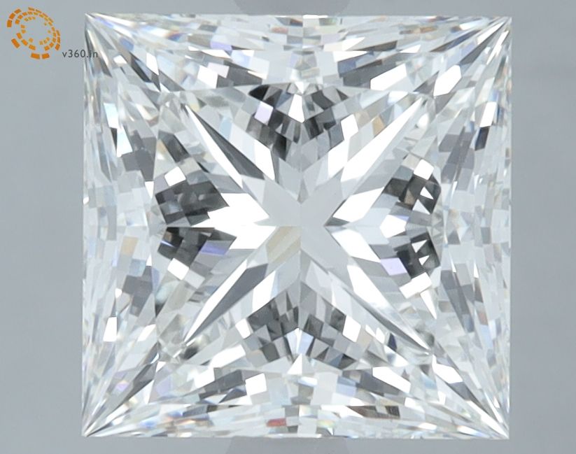 3.58 Carat G-VVS2 Princess Lab Diamond