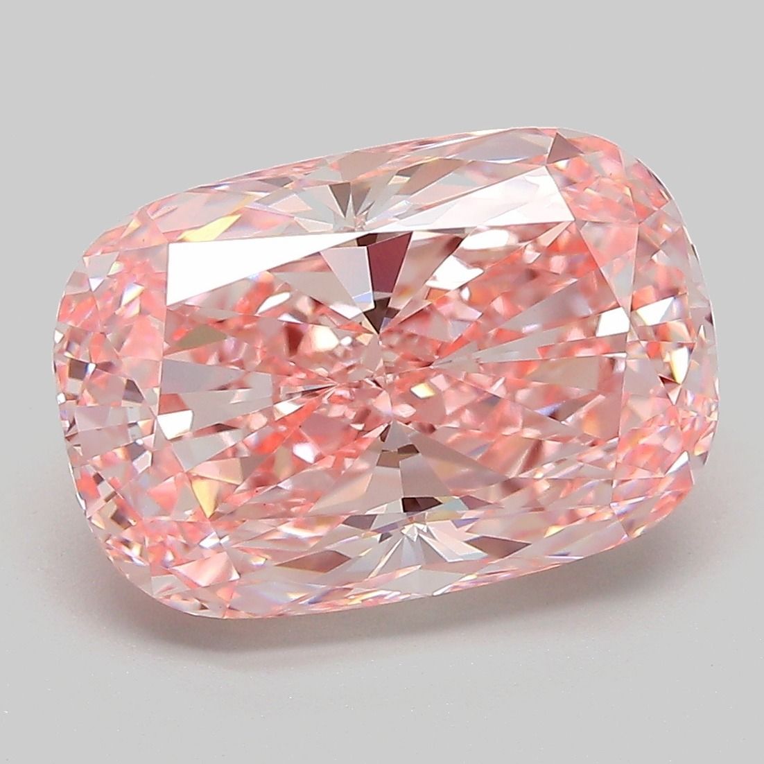 5.94 Carat Cushion Cut Fancy Pink