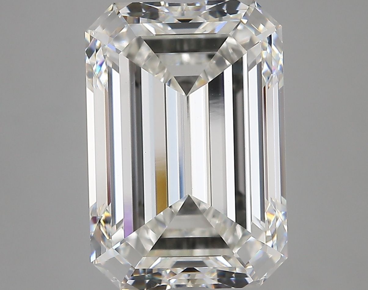 7.99 Carat F VVS2 Emerald Lab Diamond
