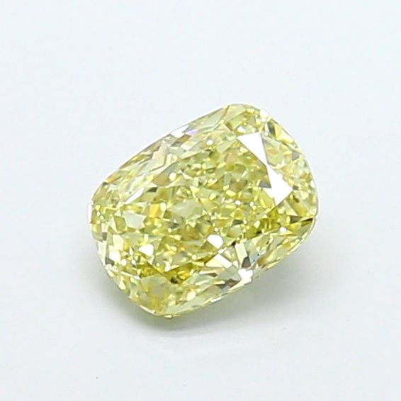 0.99 Carat Cushion Cut Fancy Yellow