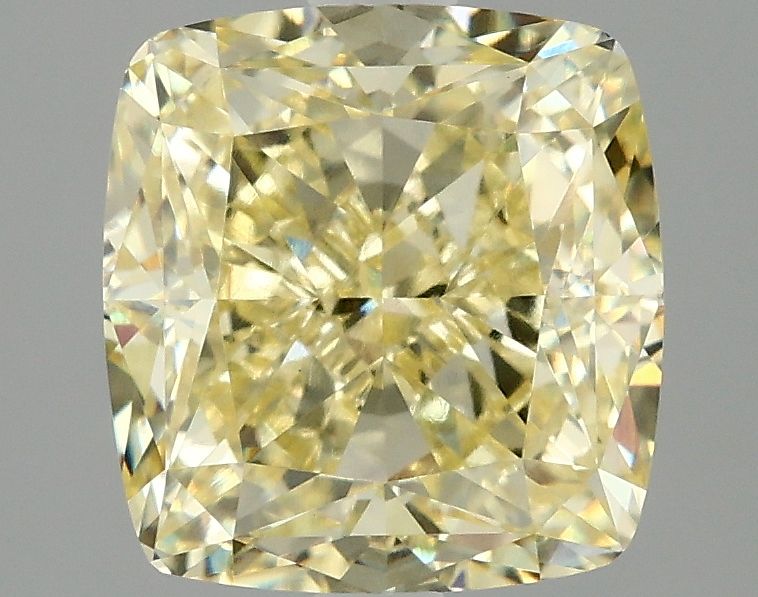 2.97 Carat Cushion Cut Fancy Yellow