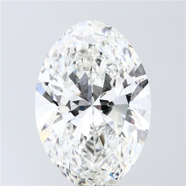 7.08 Carat F-VVS2 Oval Lab Diamond