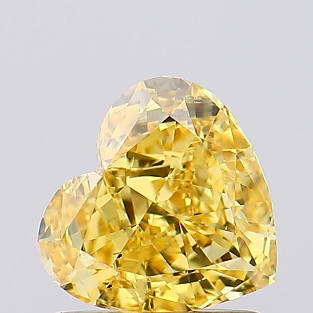 1.17 Carat Heart Cut Fancy Yellow