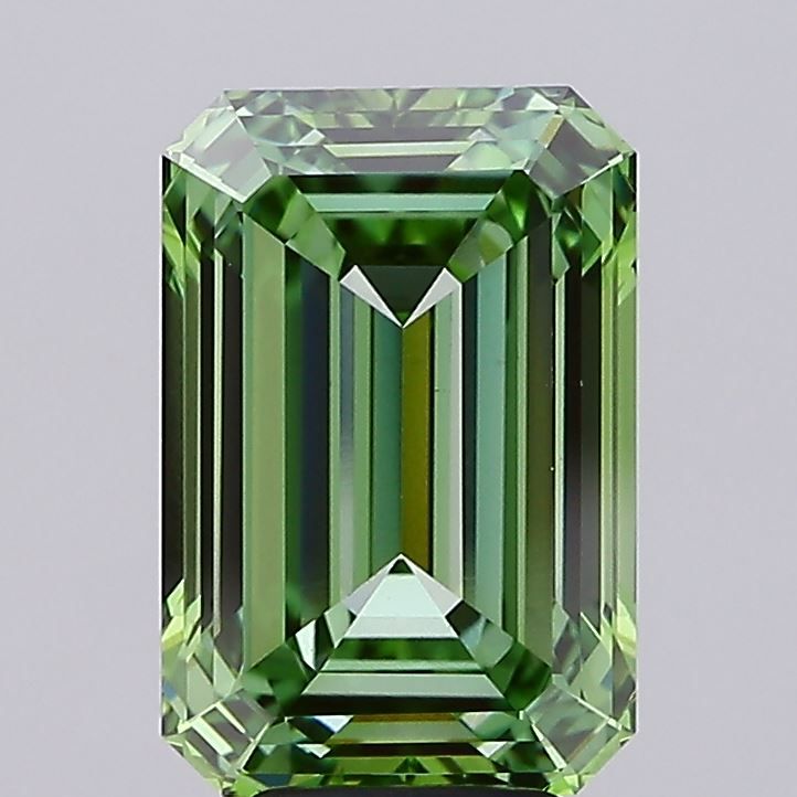 6.04 Carat Emerald Cut Fancy Green
