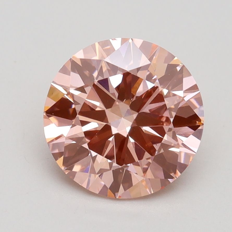 2 Carat Round Cut Fancy Pink