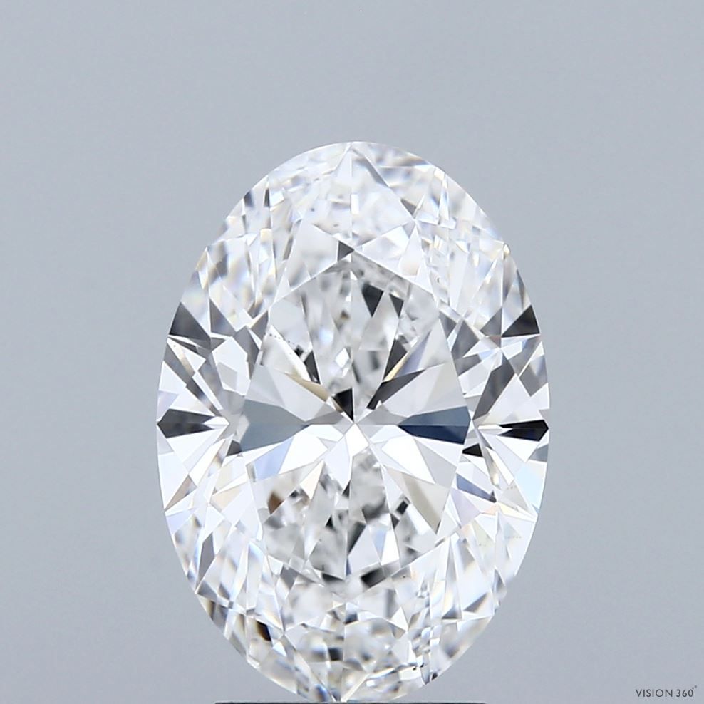 3.48 Carat E-VS1 Oval Lab Diamond
