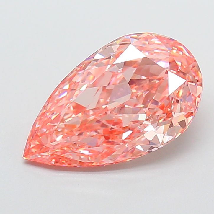 4.54 Carat Pear Cut Fancy Pink
