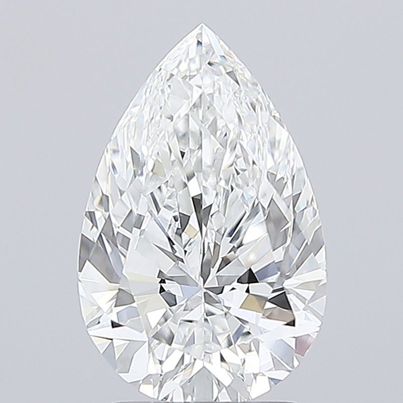 3.02 Carat E-VVS2 Pear Lab Diamond