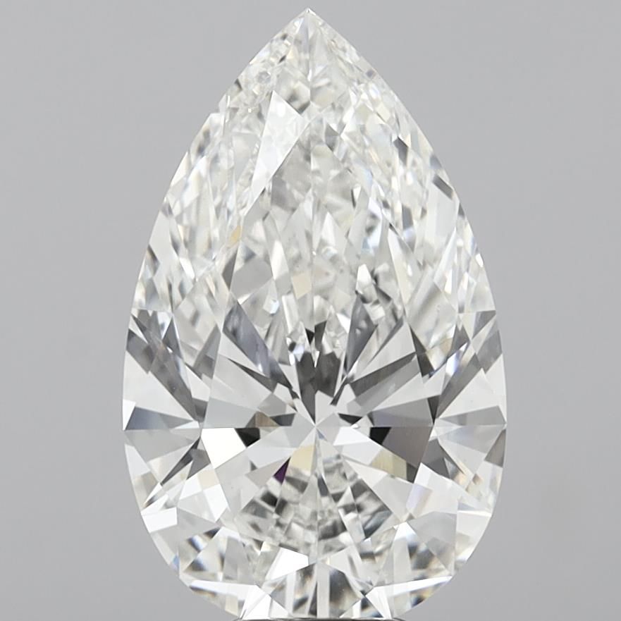 8.05 Carat F-VVS2 Pear Lab Diamond