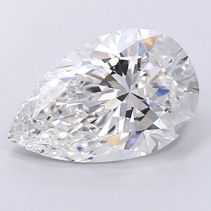 4.09 Carat D-VVS1 Pear Lab Diamond