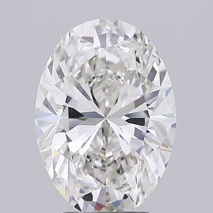 3.80 Carat G-VVS2 Oval Lab Diamond