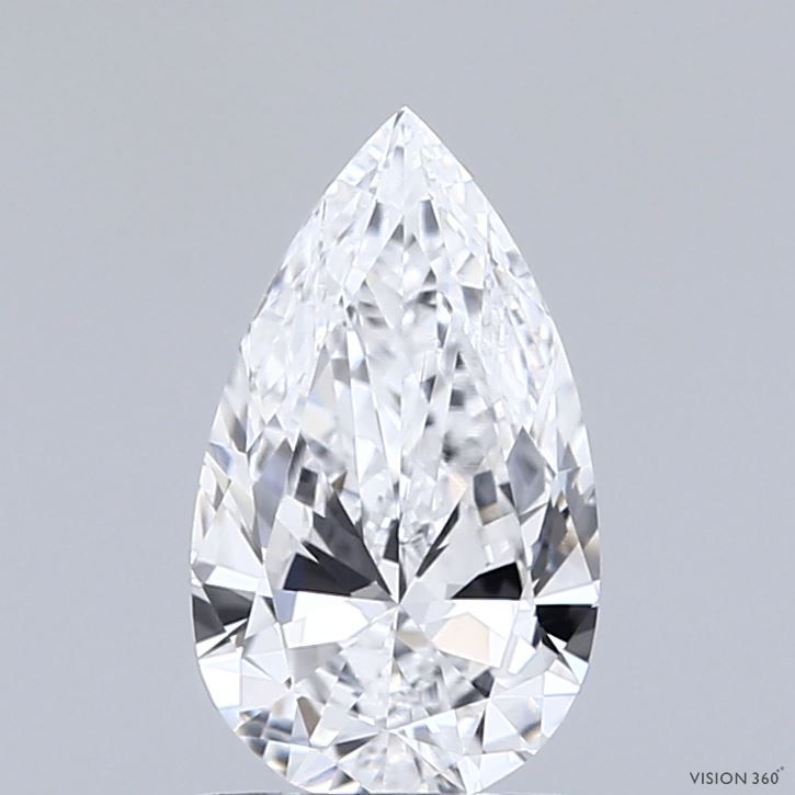 1.05 Carat D-VVS2 Pear Lab Diamond