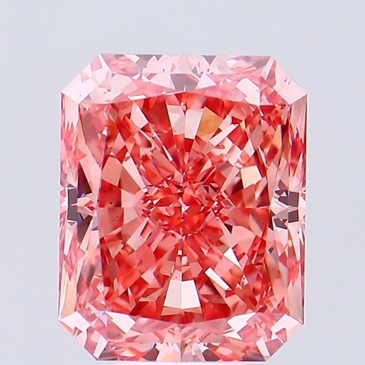8.03 Carat Radiant Cut Fancy Pink