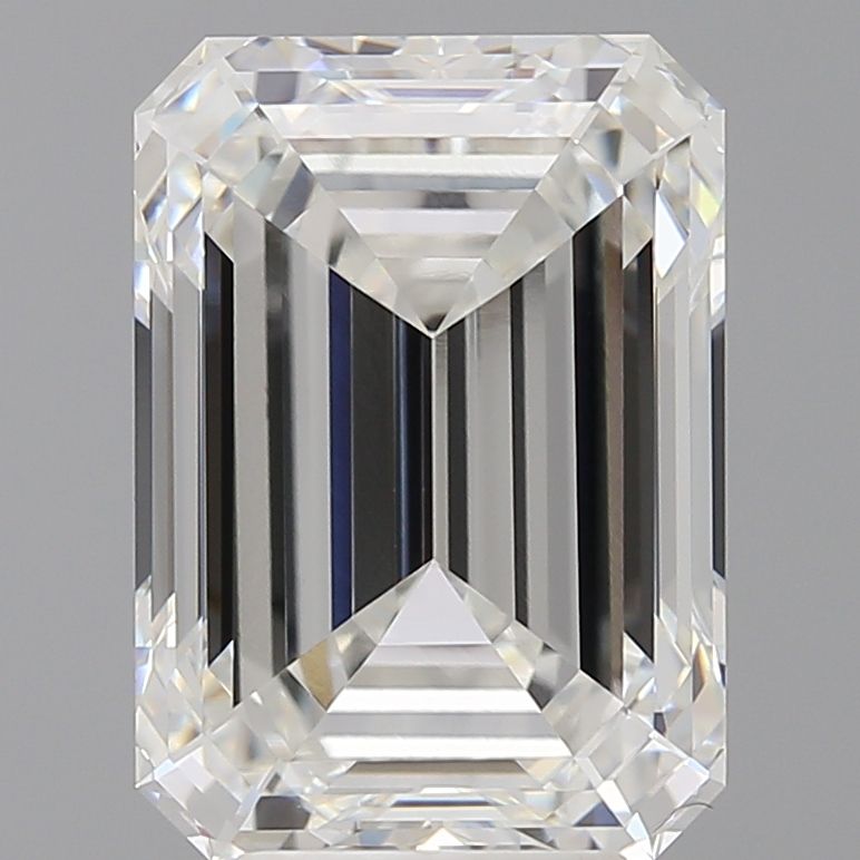 6.59 Carat F-VVS2 Emerald Lab Diamond
