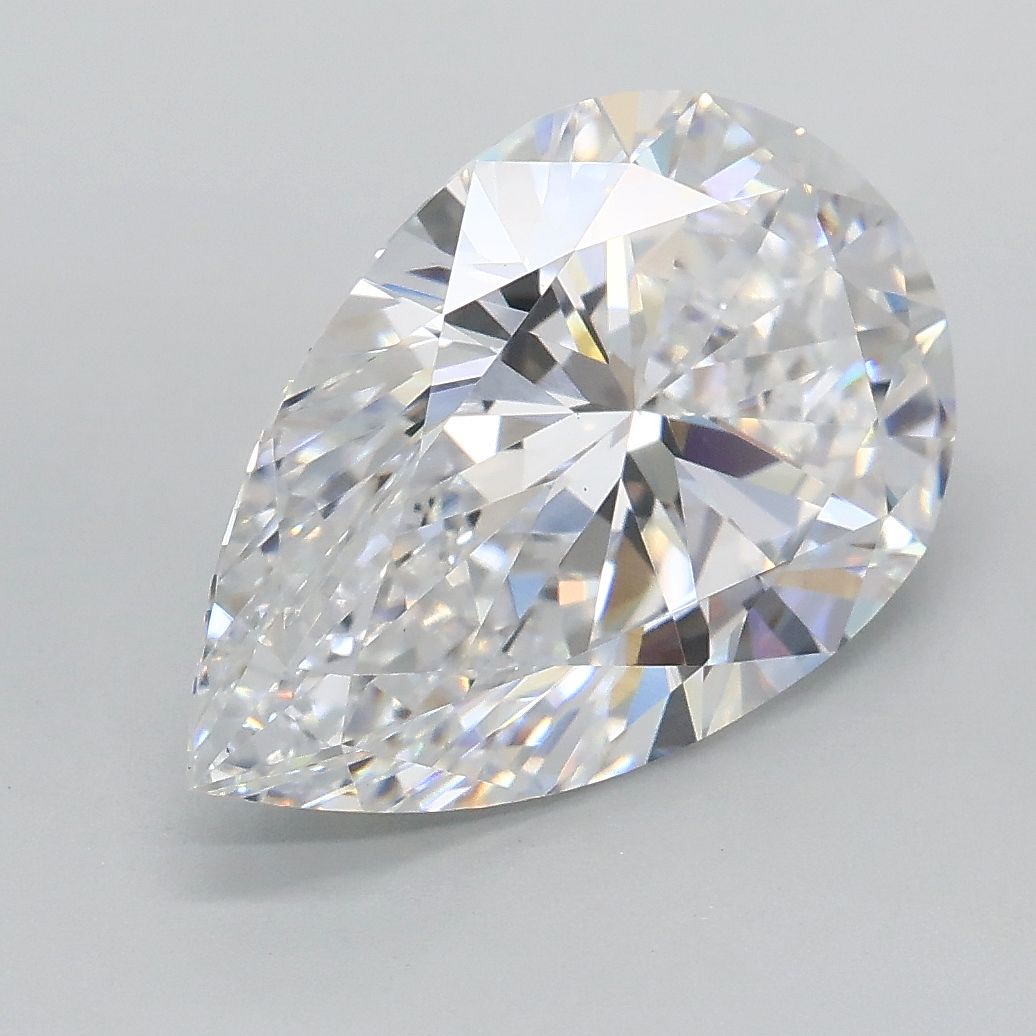 3.04 Carat D-VVS2 Pear Lab Diamond