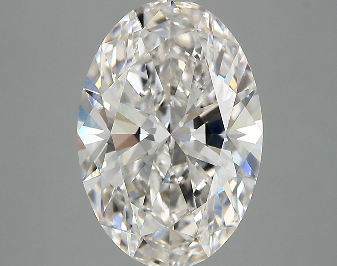 3.76 Carat F-VVS2 Oval Lab Diamond
