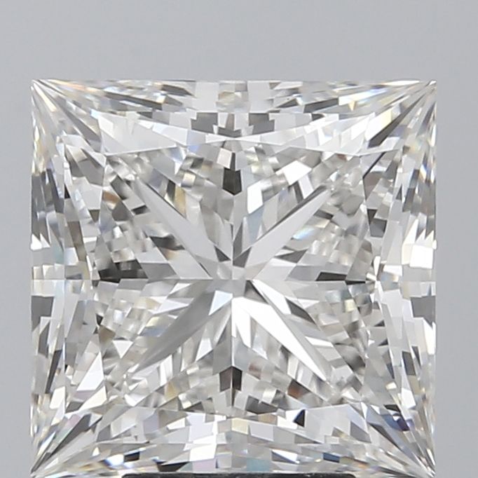 6.61 Carat G-VVS2 Princess Lab Diamond