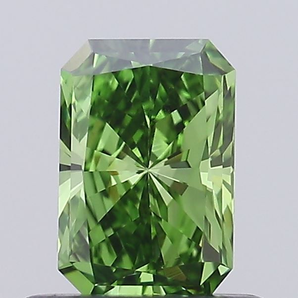 0.64 Carat Radiant Cut Fancy Green