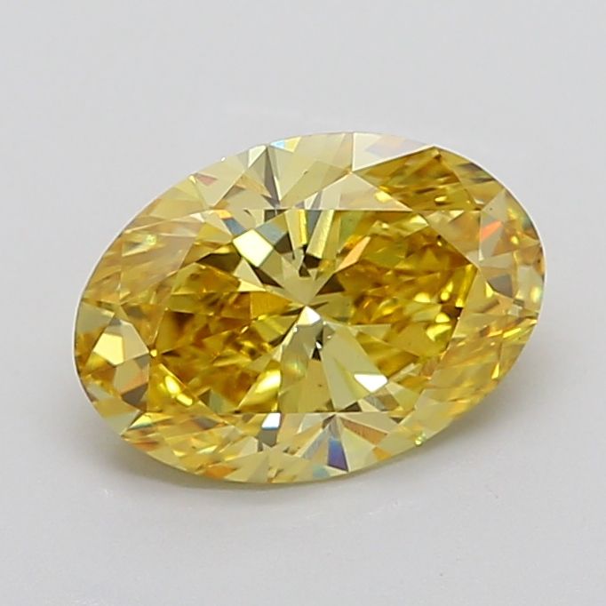 3.49 Carat Oval Cut Fancy Yellow