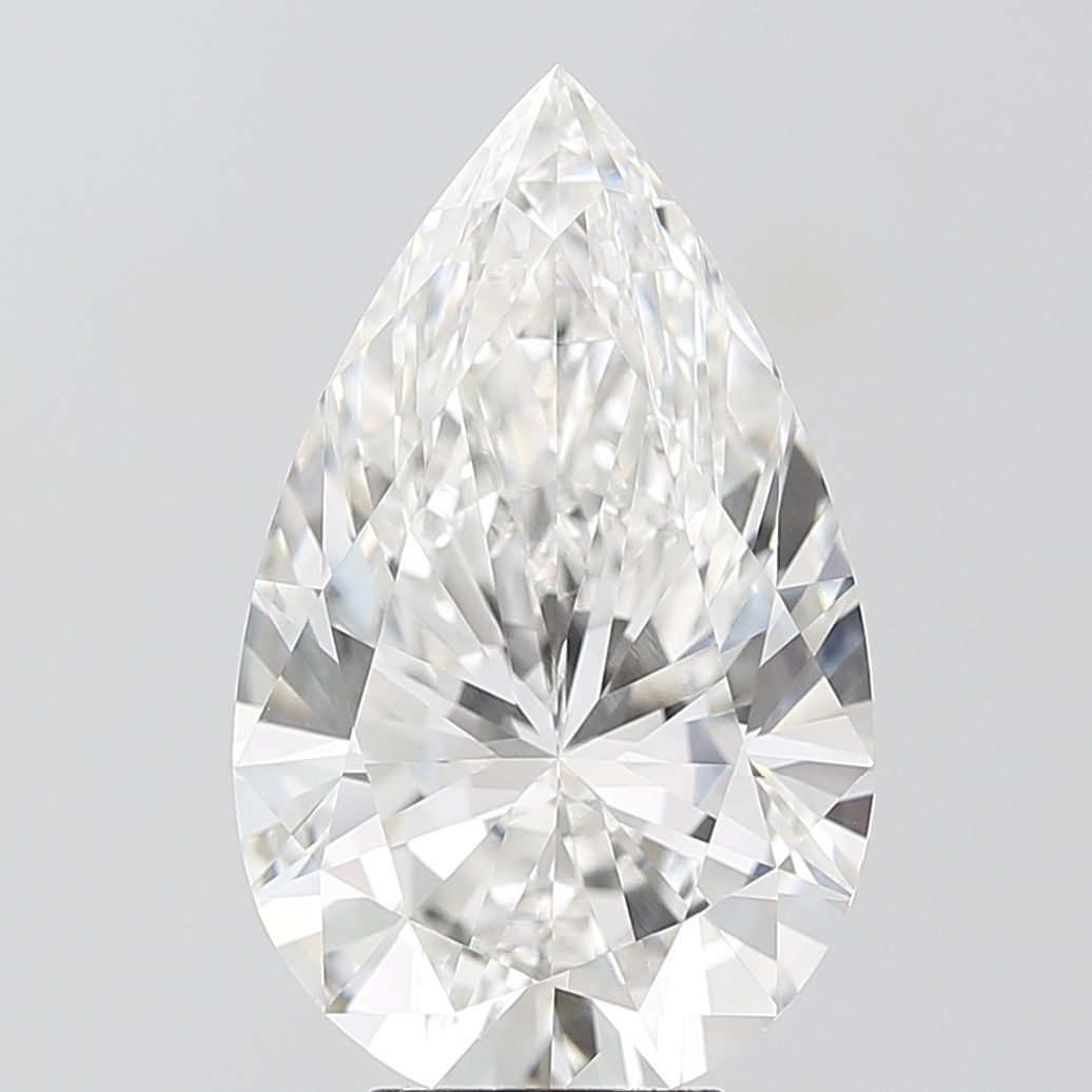7.1 Carat F-VVS2 Pear Lab Diamond