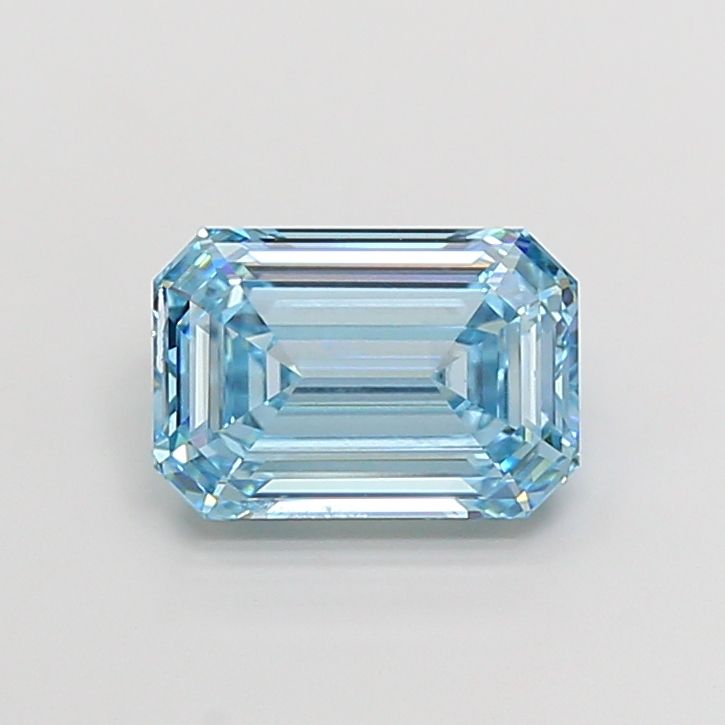 4.08 Carat Emerald Cut Fancy Blue