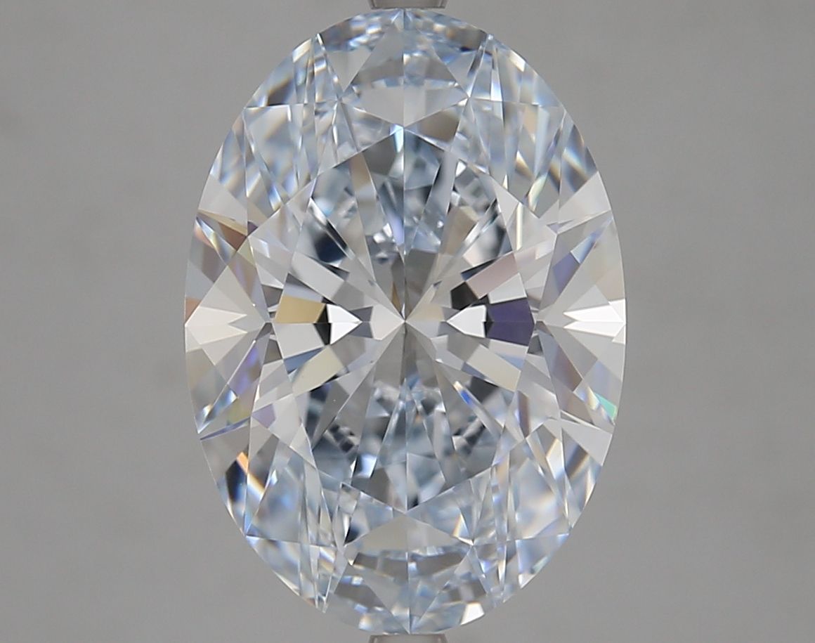 6.01 Carat H-VVS2 Oval Lab Diamond