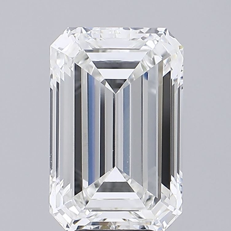 7.02 Carat F VVS2 Emerald Lab Diamond