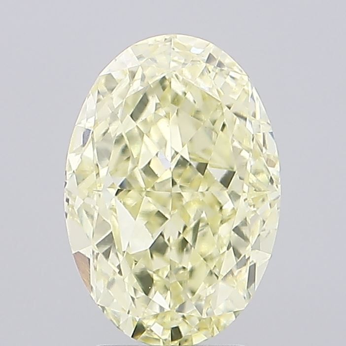 4.02 Carat Oval Cut Fancy Yellow