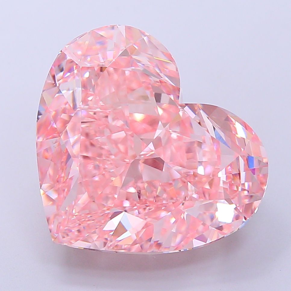 14.74 Carat Heart Cut Fancy Pink