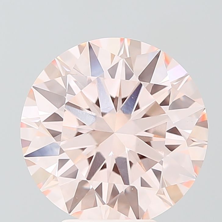 5.01 Carat Round Cut Fancy Pink