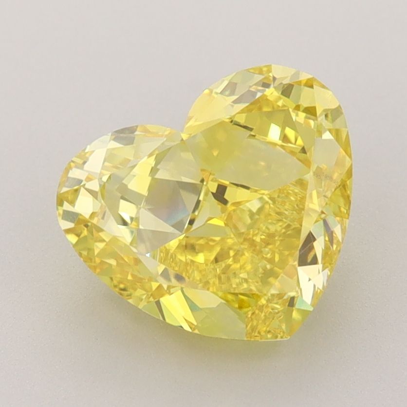 2.65 Carat Heart Cut Fancy Yellow