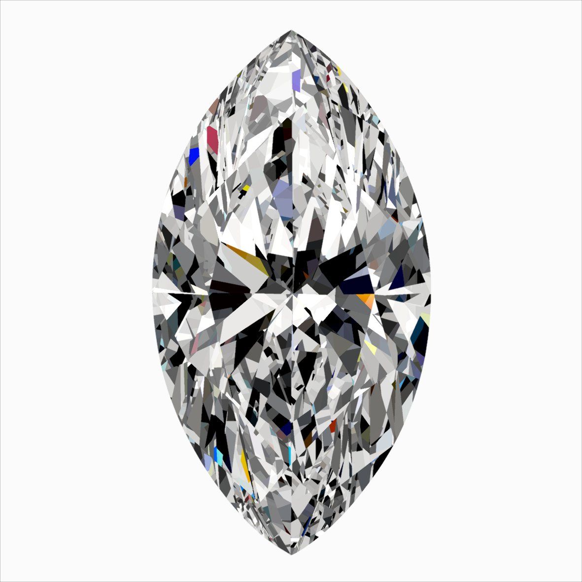 0.32 Carat H-VVS2 Marquise Cut Diamond