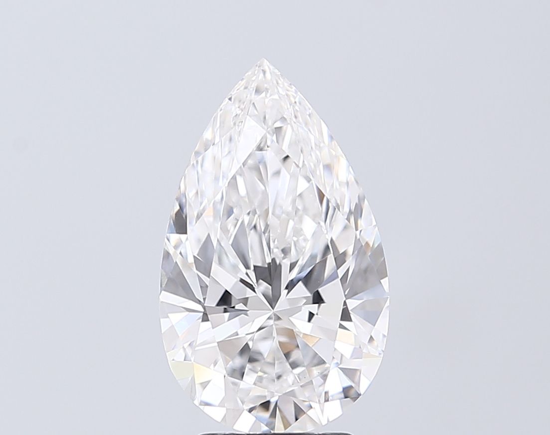 3.30 Carat D-VVS2 Pear Lab Diamond