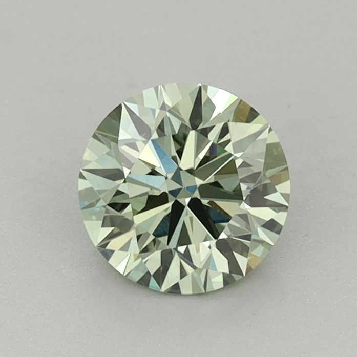 0.73 Carat Round Cut Fancy Green