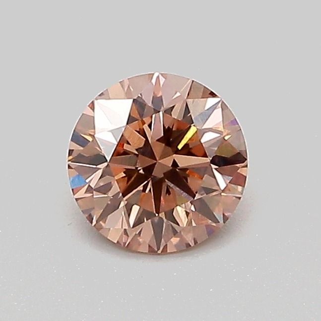 0.53 Carat Round Cut Fancy Brown