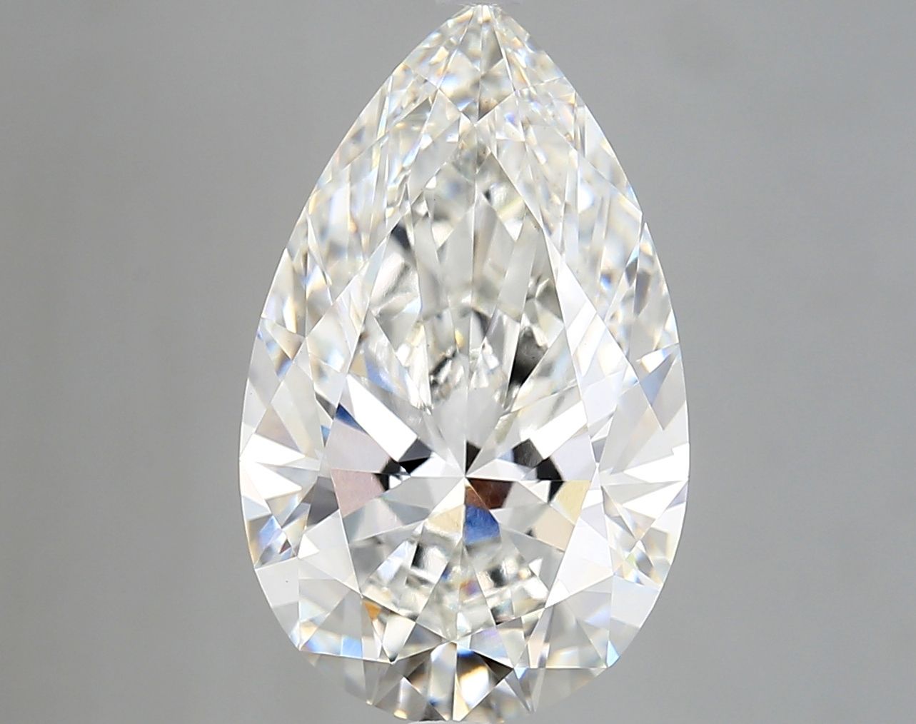 6.54 Carat F-VS1 Pear Lab Diamond