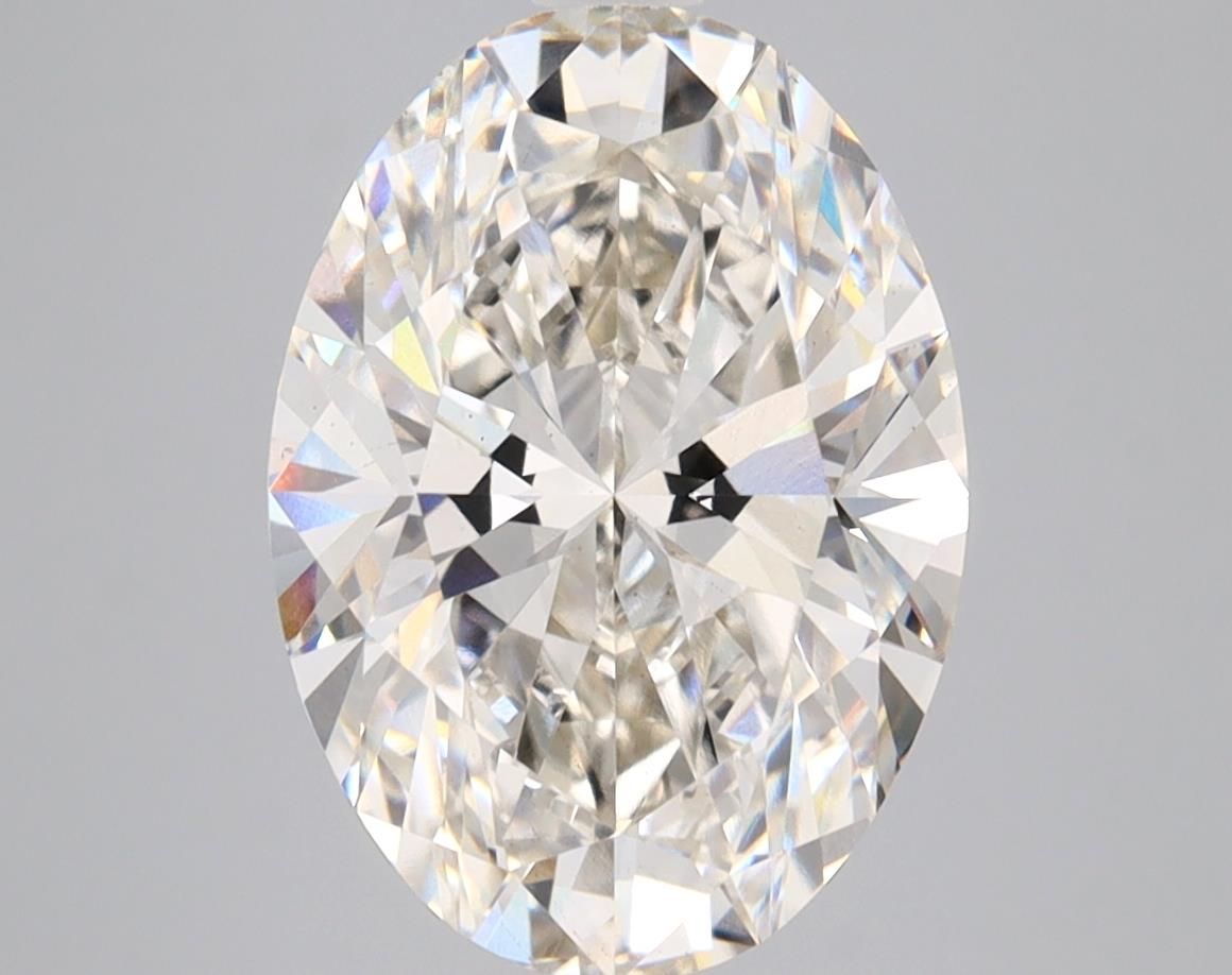 4.07 Carat H-VS2 Oval Lab Diamond