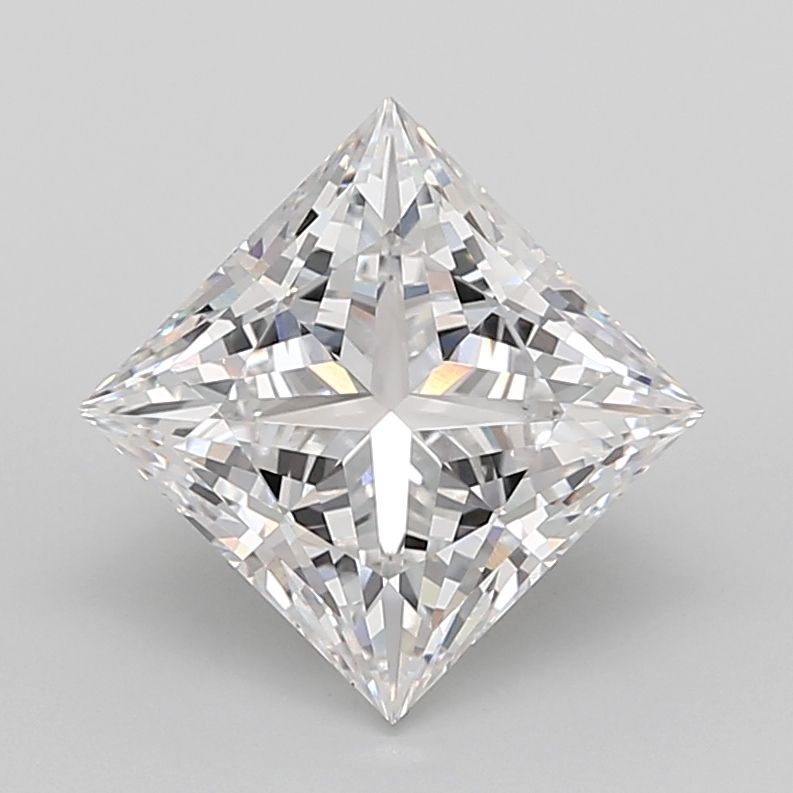 6.09 Carat E-VVS2 Princess Lab Diamond
