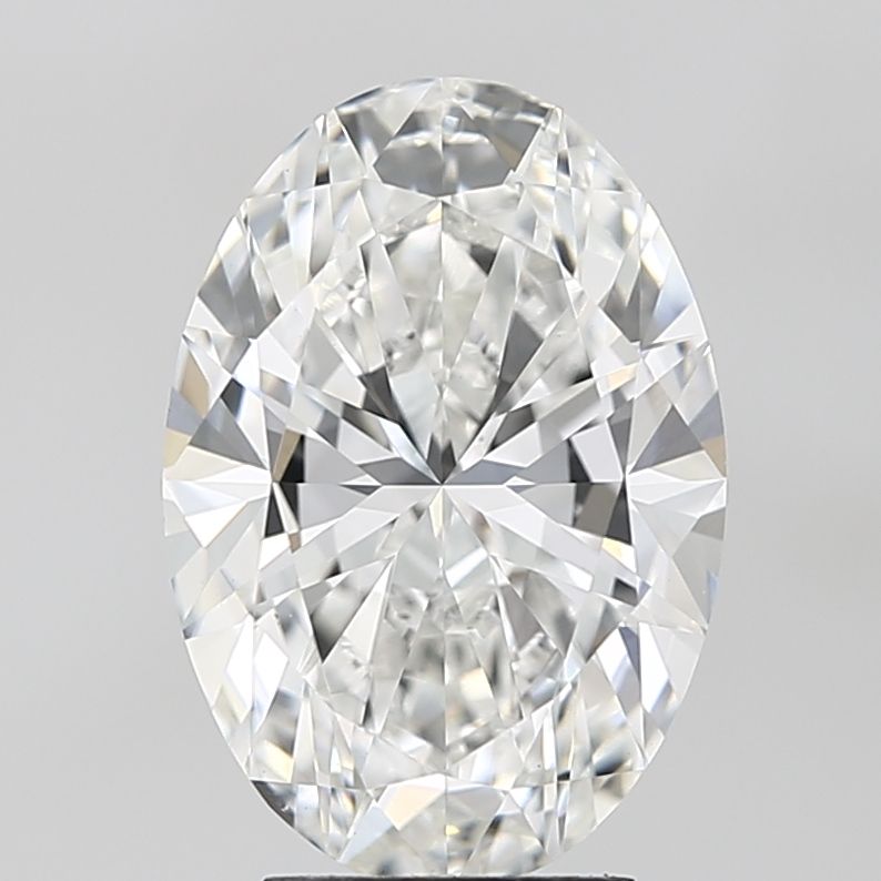 4.09 Carat E-VVS2 Oval Lab Diamond